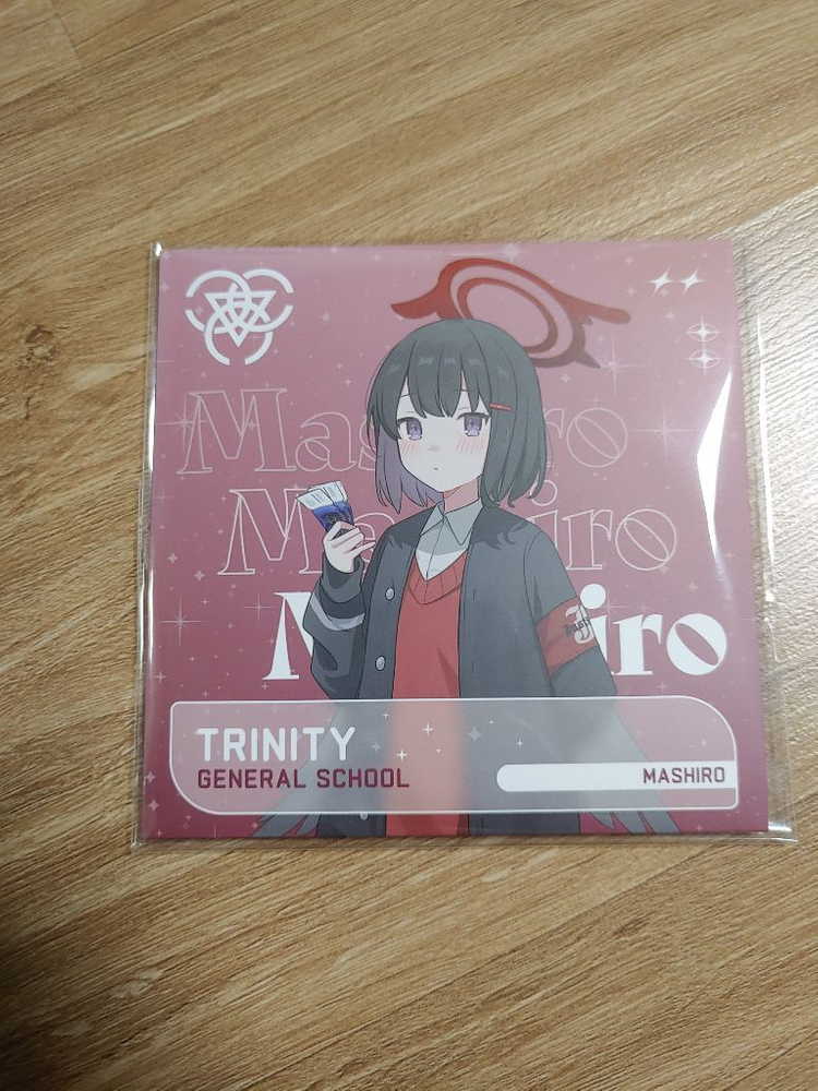 블루 아카이브 시즈야마 마시로 LP풍 코스터 미개봉 이미지