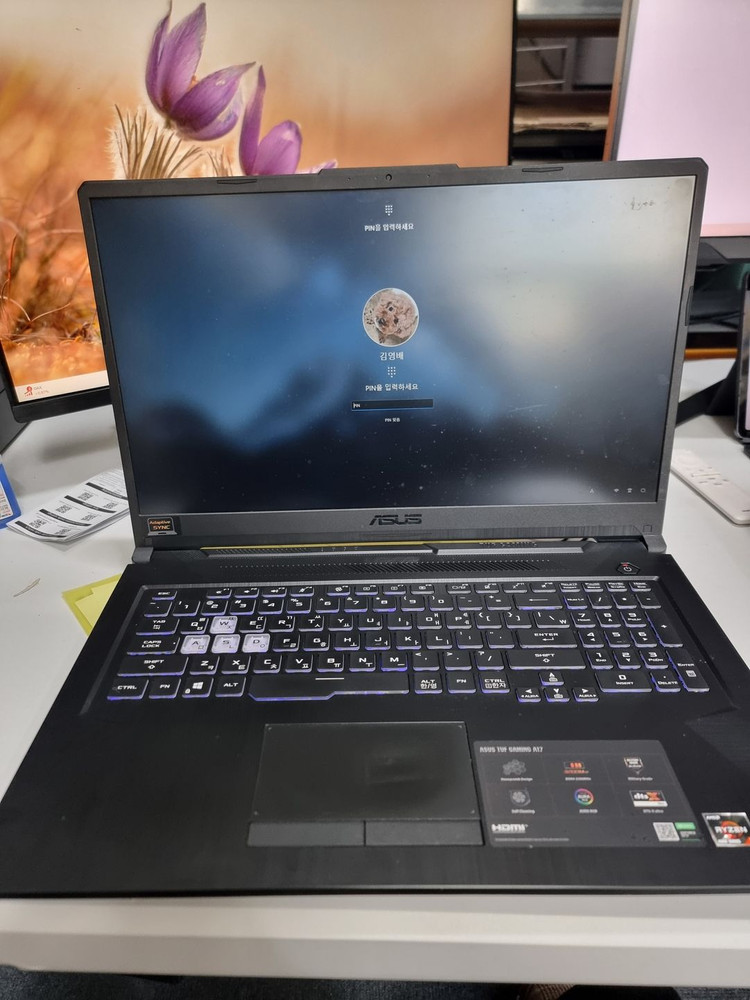 ASUS TUF Gaming A17 RAM 32 M.2 250GB 팝니다.--0