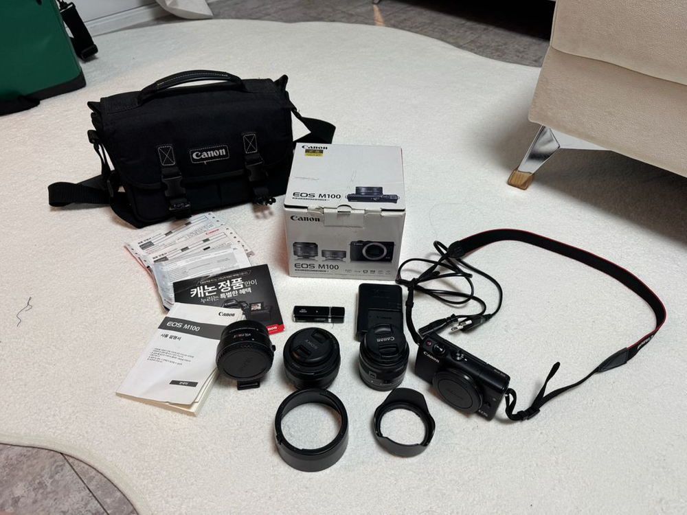 캐논 EOS M100 미러리스 카메라 세트--0