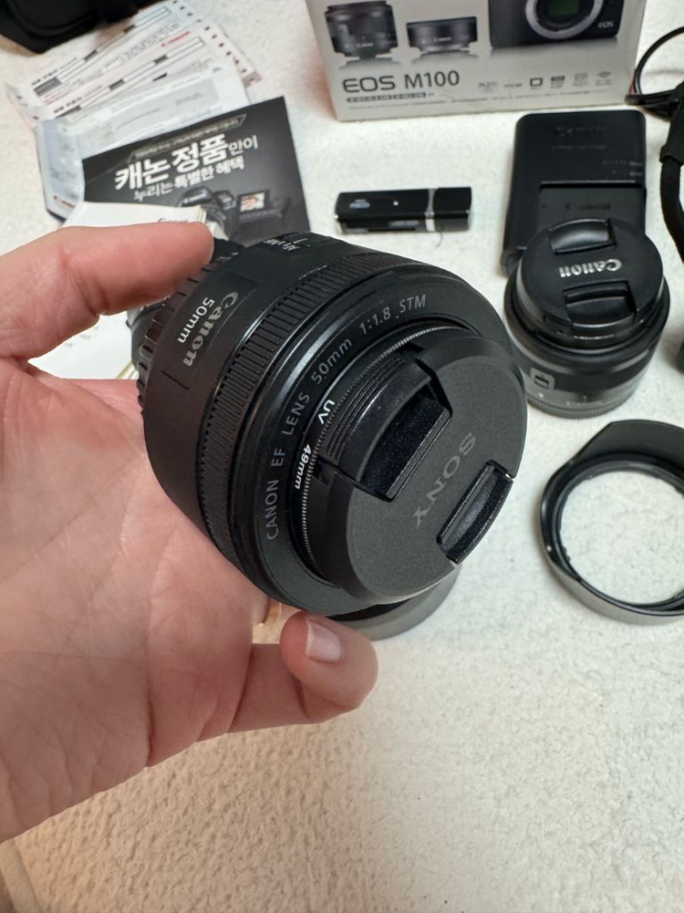 캐논 EOS M100 미러리스 카메라 세트--2