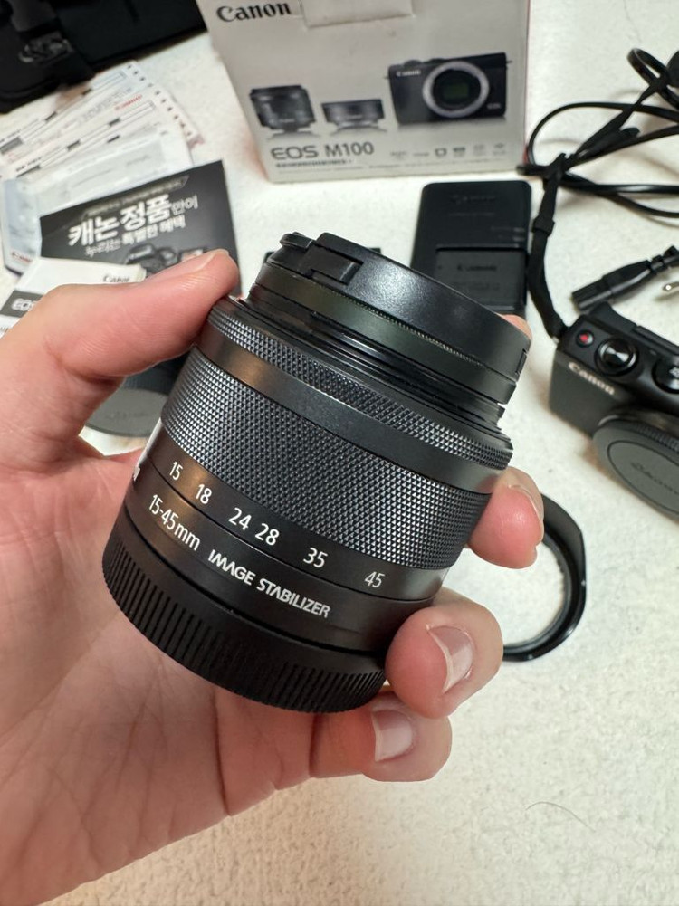 캐논 EOS M100 미러리스 카메라 세트--3