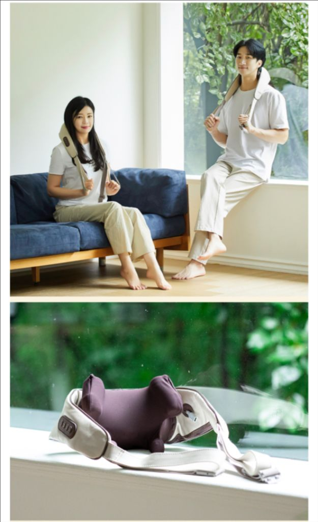 휴닥터 온열 무선 목 어깨 승모근 안마기 마사지기--6