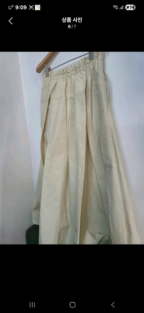 새제품급)시스템 24SS 플리츠 롱 스커트--5