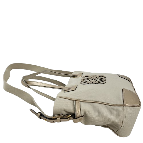 정품 로에베 아나그램 리넨 옥스포드 숄더/크로스백--4