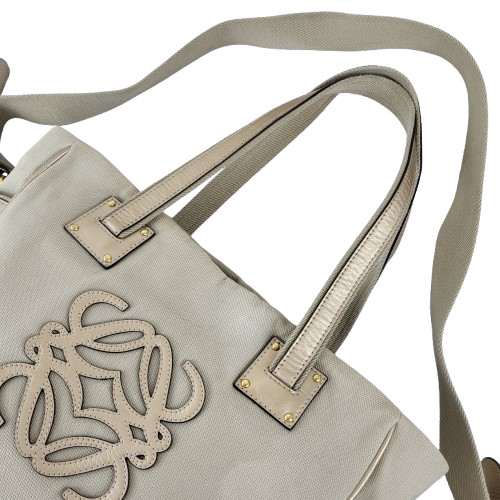 정품 로에베 아나그램 리넨 옥스포드 숄더/크로스백--7