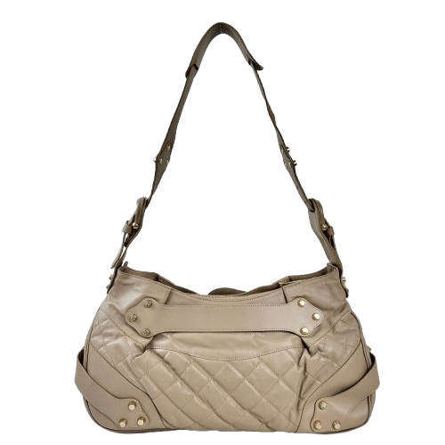 정품 버버리 퀼팅 가죽 숄더백--6