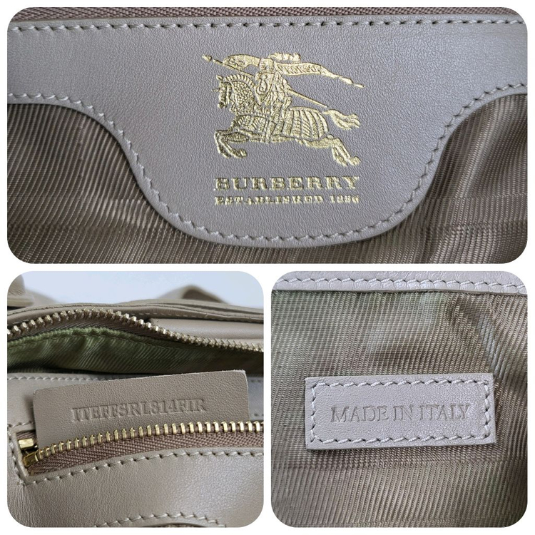 정품 버버리 퀼팅 가죽 숄더백--8