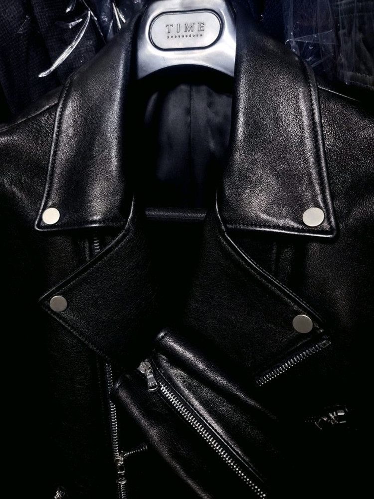 산드로옴므 / 이태리 람포 지퍼 양가죽 라이더 자켓 / 100-105--3