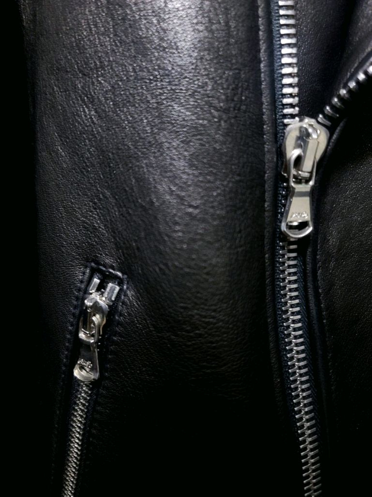 산드로옴므 / 이태리 람포 지퍼 양가죽 라이더 자켓 / 100-105--4