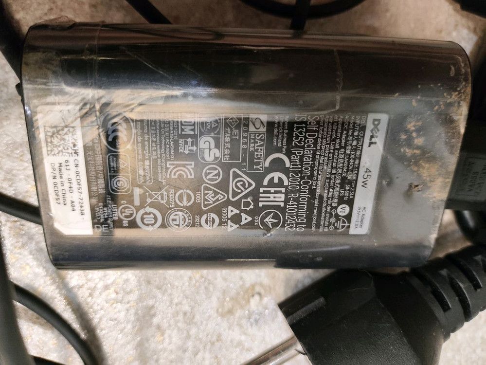 dell xps13 노트북 정품충전 어댑터(45w)--1