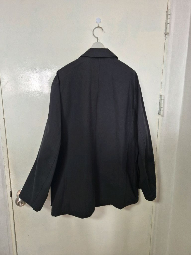 커스텀멜로우 Black Oversized Fit Cotton Setup자켓--4