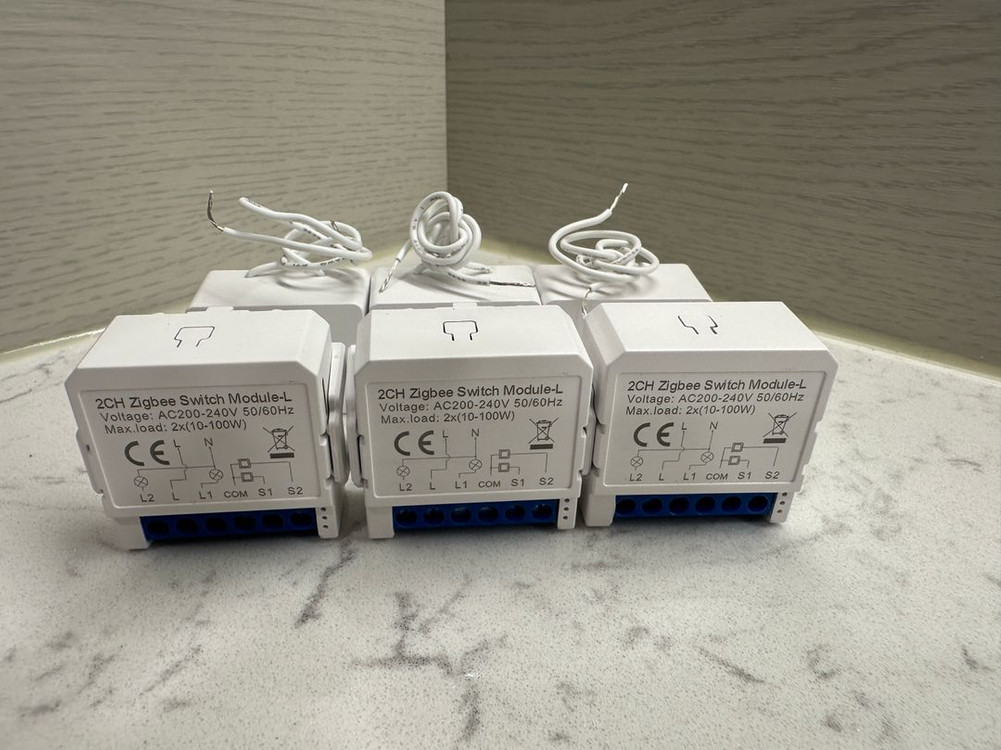 Zigbee 스마트 스위치 모듈 2채널 이미지