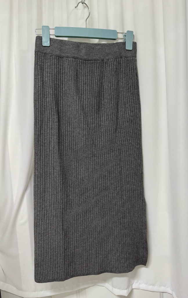 [새상품] 골지니트 롱스커트--3