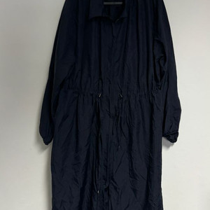 여성 쏘울 sowool 미들 셔링 바람막이 롱 집업 코트 77 네이비 이미지