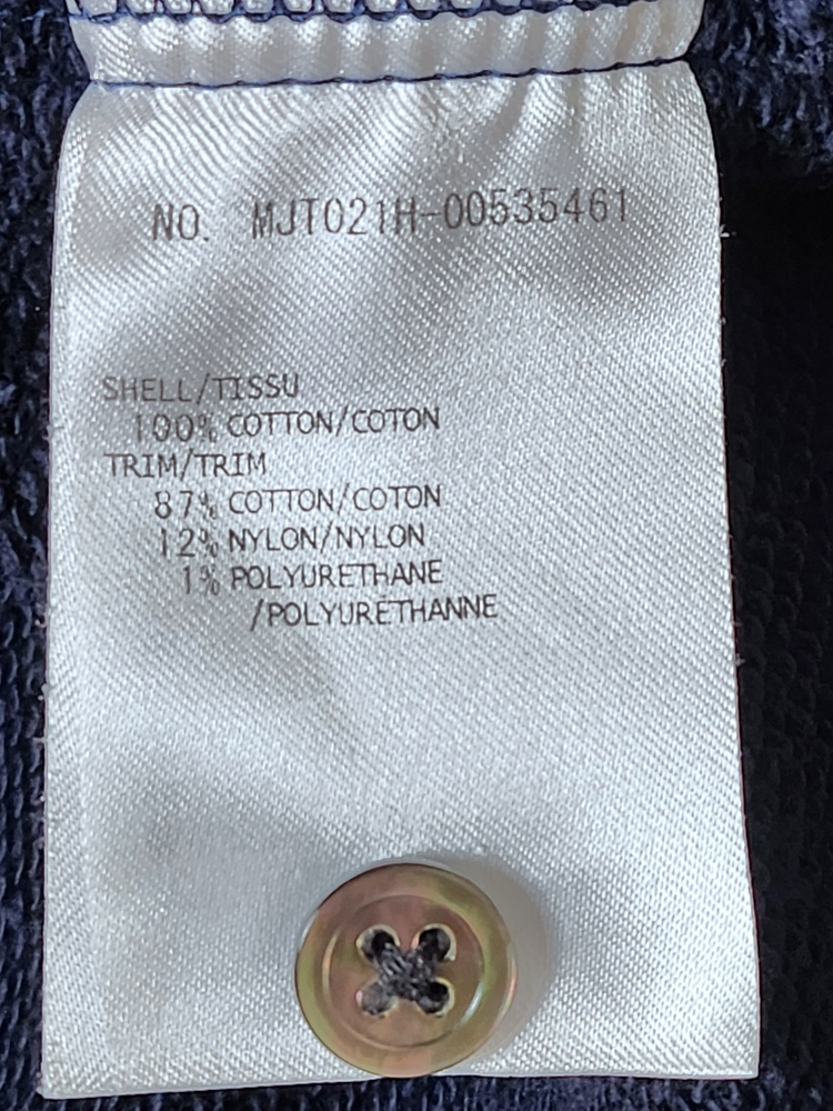 [4] 톰브라운 네이비 사선완장 맨투맨 MJT021H--8