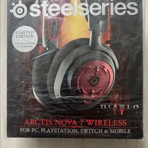 [미개봉/새제품/한정판]스틸시리즈 아크티스 노바7 디아블로4 에디션 게이밍 무선 헤드셋