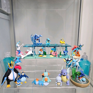 포켓몬 리멘트 가챠 물타입 아쿠아보틀 샤미드 수댕이 물짱이 스타팅 마릴 엠페르트 몬코레 스케일월드 피규어 가샤폰