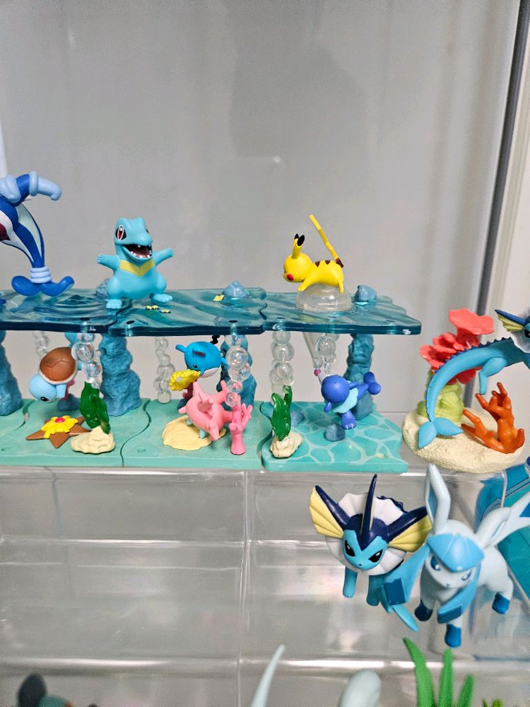 포켓몬 리멘트 가챠 물타입 아쿠아보틀 샤미드 수댕이 물짱이 스타팅 마릴 엠페르트 몬코레 스케일월드 피규어 가샤폰--2