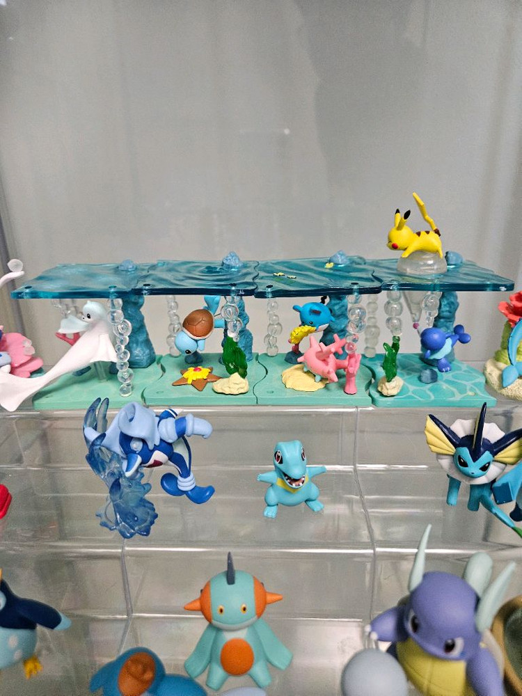 포켓몬 리멘트 가챠 물타입 아쿠아보틀 샤미드 수댕이 물짱이 스타팅 마릴 엠페르트 몬코레 스케일월드 피규어 가샤폰--3