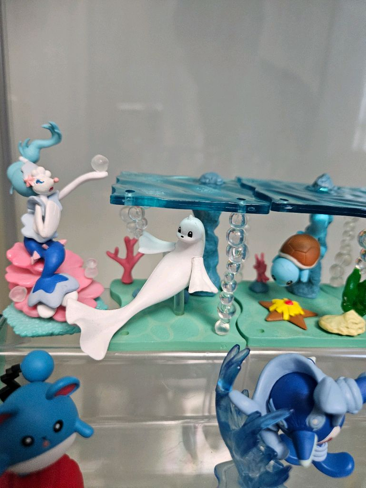 포켓몬 리멘트 가챠 물타입 아쿠아보틀 샤미드 수댕이 물짱이 스타팅 마릴 엠페르트 몬코레 스케일월드 피규어 가샤폰--4