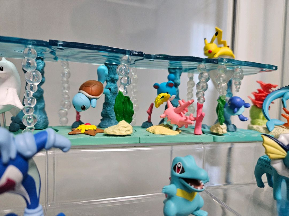 포켓몬 리멘트 가챠 물타입 아쿠아보틀 샤미드 수댕이 물짱이 스타팅 마릴 엠페르트 몬코레 스케일월드 피규어 가샤폰--5