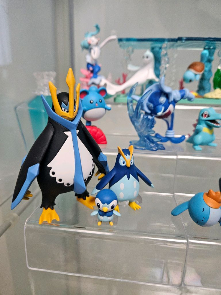 포켓몬 리멘트 가챠 물타입 아쿠아보틀 샤미드 수댕이 물짱이 스타팅 마릴 엠페르트 몬코레 스케일월드 피규어 가샤폰--7