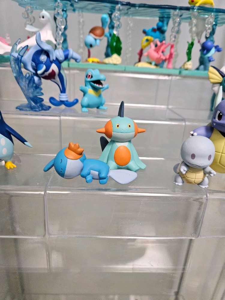 포켓몬 리멘트 가챠 물타입 아쿠아보틀 샤미드 수댕이 물짱이 스타팅 마릴 엠페르트 몬코레 스케일월드 피규어 가샤폰--8