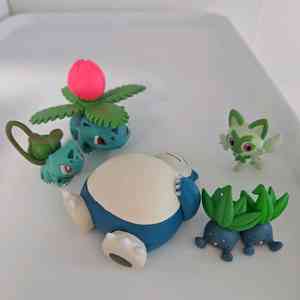 포켓몬 가챠 모두의 잠만보 뚜벅초 피규어 풀타입 1세대 모음