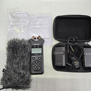 보야 by-wm4 마이크, dr-07x 레코더