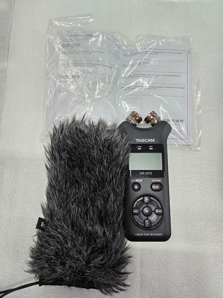 보야 by-wm4 마이크, dr-07x 레코더--2