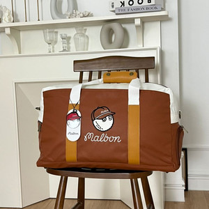 말본 브라운 보스턴백 골프백