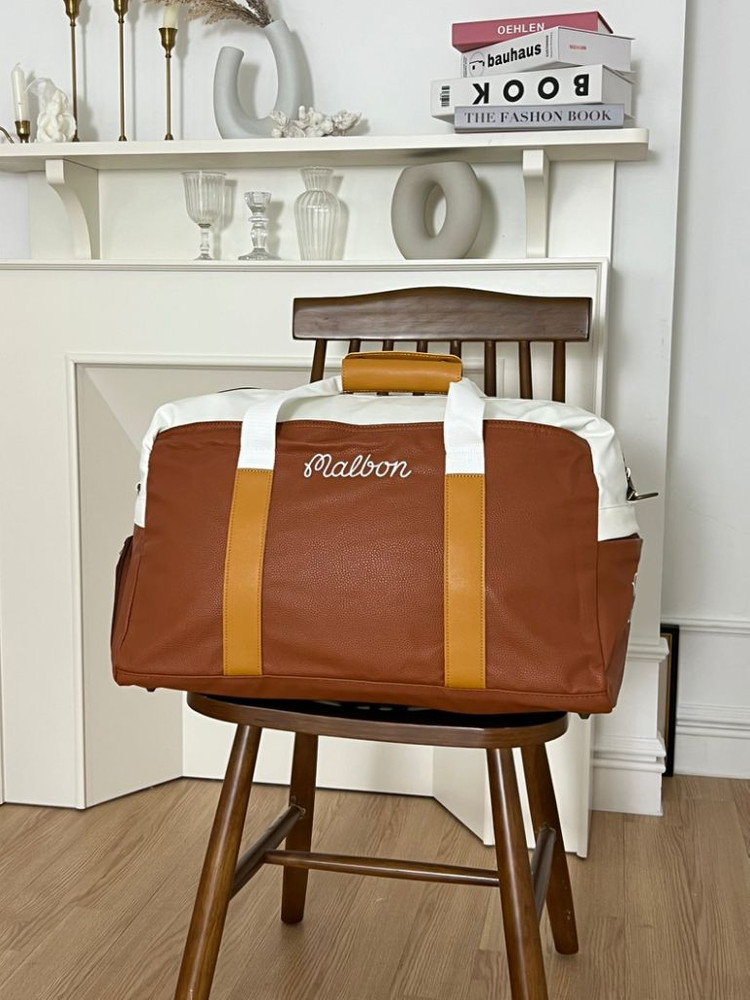 말본 브라운 보스턴백 골프백--1