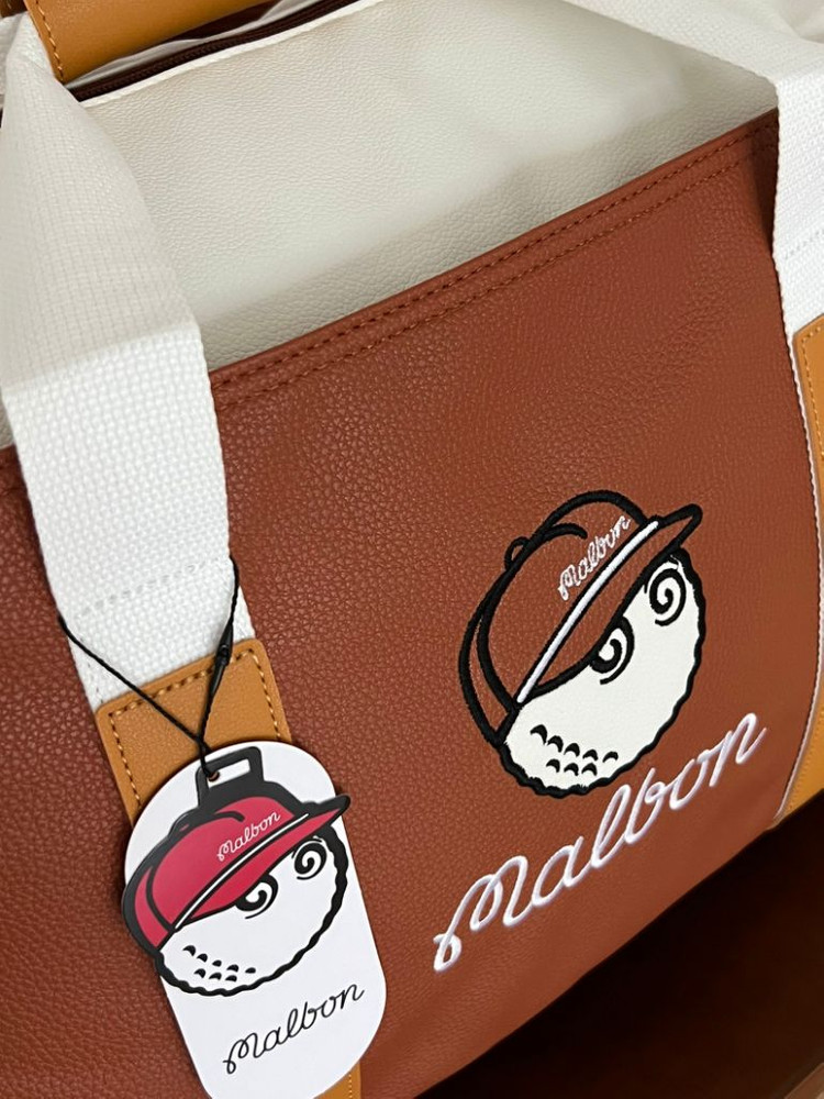 말본 브라운 보스턴백 골프백--2