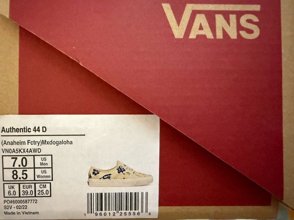 (새상품)반스 스니커즈 에너하임 OG 알로하 어센틱 44D 250--4