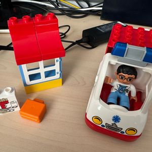 (단종제품) 레고 듀플로 10527 앰블런스 세트