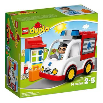 (단종제품) 레고 듀플로 10527 앰블런스 세트--6