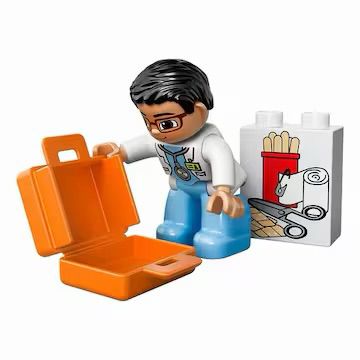 (단종제품) 레고 듀플로 10527 앰블런스 세트--8