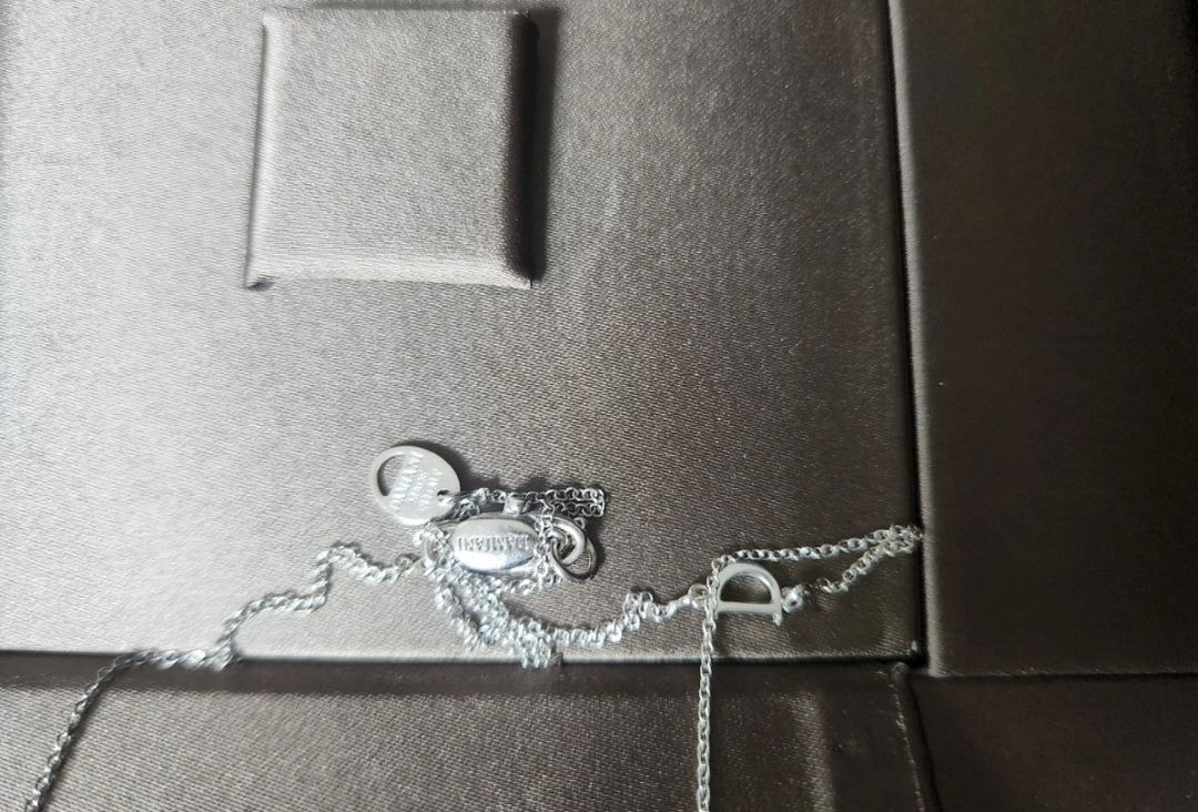 정품 풀셋 다미아니 벨에포크 XS 화이트골드 다이아 사파이어 목걸이--2