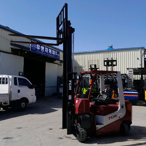 4way 전동지게차 2.5톤 사이드쉬프트 2단3미터