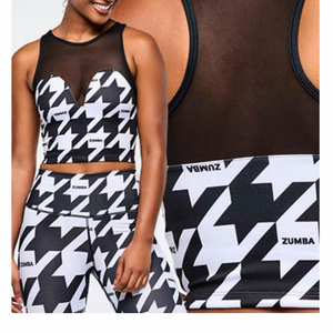 줌바웨어 크롭탱크 m사이즈