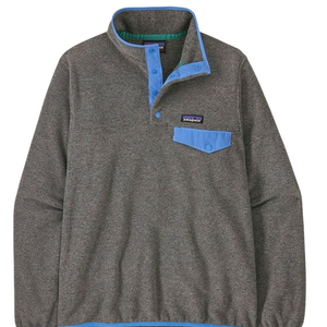 (W) 파타고니아 라이트웨이트 신칠라 스냅-T 플리스 풀오버 니켈 W 어번던트 블루 팝니다.