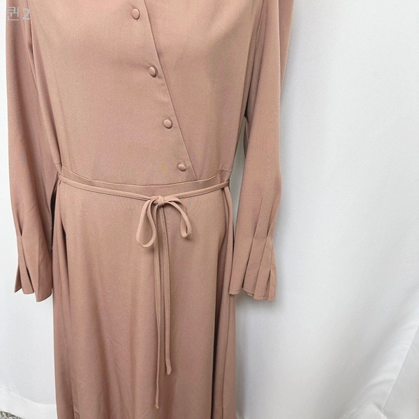 리리앤코 여자 브이넥 긴팔 봄 원피스 2 (66-77추천) 이미지