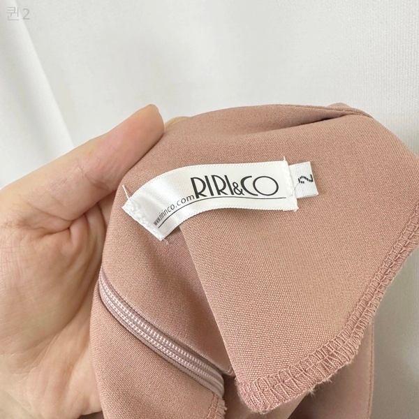 리리앤코 여자 브이넥 긴팔 봄 원피스 2 (66-77추천) 이미지