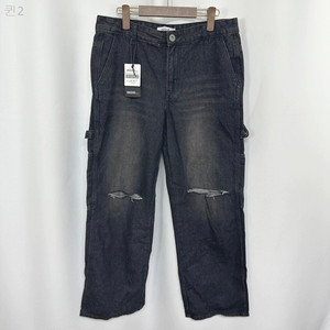 INDIO 남자 면100% 흑청 데님바지 팬츠 32 (L)