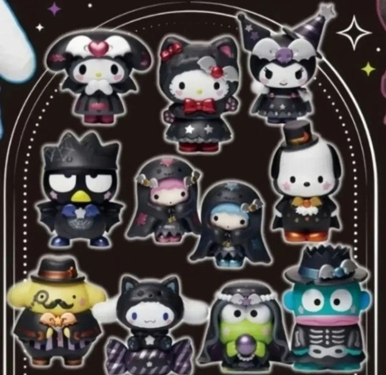 산리오 할로윈 쿠지 미니 피규어 9종 일괄--2