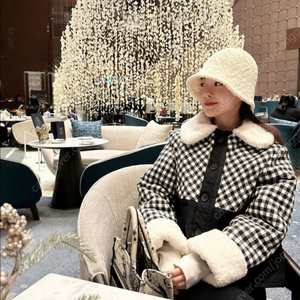 바이씨니 양털 체크패딩 이미지