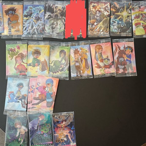 디지몬 비주얼 아트카드 웨하스 미개봉