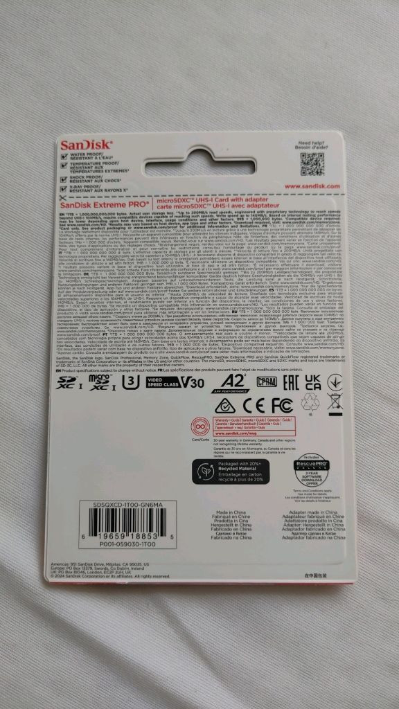 샌디스크 익스트림 프로 마이크로SD카드 1TB + 어댑터--1