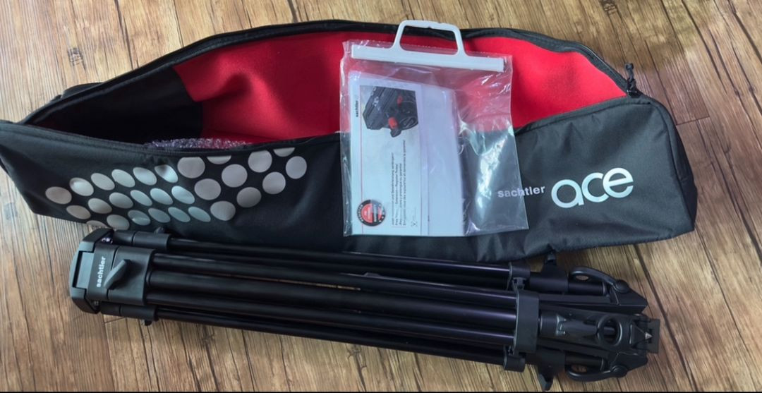 셔틀러 sachtler ace m GS 1002 삼각대(비디오 헤드미포함)--0