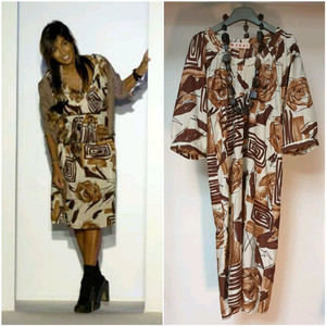 드라이완료)명품 명품 MARNI 마르니 쇼라인 실크 추상패턴 베이비돌 원피스 이미지